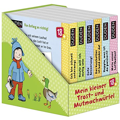 Duden 18+: Mein kleiner Trost-und-Mutmach-Würfel: ab 18 Monaten (Pappbilderbuch Bücher-Würfel, Band 8)