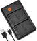 DSTE LC-E8 Battery USB Dual Quick Charger Compatible for Canon LP-E8 Battery, EOS 550D, 600D, 650D, 700D, Kiss X4, Kiss X5, Kiss X6i, Kiss X7i, Rebel T2i, T3i, T4i, T5i