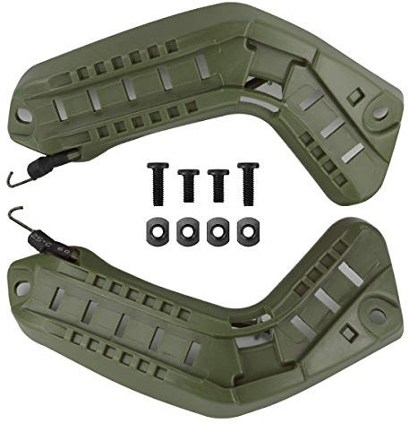 Tactical Helmet Rail Mount Kit, Adapter für Helmzubehörschienen für Airsoft Fast Helmet (Green)