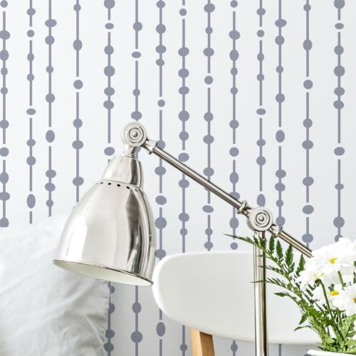 STENCILIT Gouttes de rosée Grand pochoir mural pour peinture – Taille XL 61 x 39,5 cm – Pochoir géométrique scandinave réutilisable – Pochoirs de peinture murale
