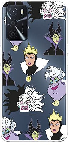 Coque Oppo A16 - A16s - A54s Officiel de Méchant Motif Transparent pour Protéger Votre Smartphone Coque Oppo en Silicone Souple sous Licence Officielle Disney