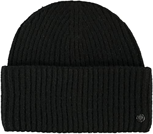 FRAAS Strickmütze Unisex - One Size Strickbeanie für Damen und Herren - Perfekt für Herbst und Winter Schwarz