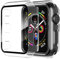 Diruite 2-Stück Hülle für Apple Watch Series 3/2/1 42mm Hartglas Schutzhülle,Hard PC Ultradünne Glas Schutz Case Rundum Displayschutz,Transparent,42mm