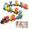 Jacootoys 12-teiliges Holz-Magnet-Zahlenzug-Set für Kinder, Autos mit Zahlen für Kleinkinder für 3–5, Montessori-Spielzeug für Jungen und Mädchen, Geschenke