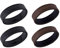 ANNEFIT Leder Uhrenarmband Schlaufe, 4 Stück Ersatz Uhrenband Schlaufe Halter, Kompatibel mit 18mm Uhrenarmbänder (Schwarz+Dunkelbraun)