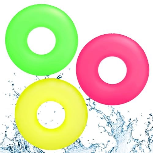 Anello da Nuoto per Bambini, Coda di Sirena Anello di Nuoto Gonfiabile, Ciambella Salvagente Gonfiabile Figlie 2-8 anni, Anello in Gomma per Nuoto, Accessori da Nuoto per Festa in Piscina Estiva Mare