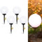 Lumiled Solarleuchten Garten 4er Set Solarlampen mit Erdspieß LED Solarlampe für außen Kaltweiß 6500K Solar Gartenleuchte 30 cm Solar-LED-Wegeleuchten Wegbeleuchtung Bodenleuchte 4 Stücke
