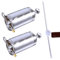 VICASKY Teleskopschlagstock Schlagstock Teleskop Schlagring Teleskopstock Stock 2pcs Teleskopschlagstock Tragbarer Zauberstab,Silberner Zauberstock aus Metall,Magischer Taschenstab Magische