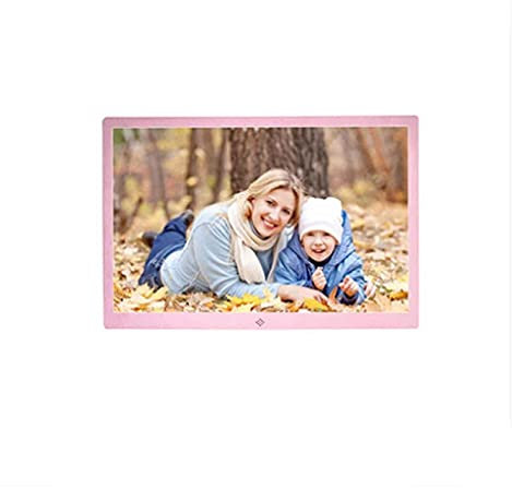 WYRMB Hd Digitaler Bilderrahmen Elektronisches Album 8 Zoll 10 Zoll 15 Zoll Multifunktionaler Foto-Foto-Video-Player Werbe-Player Digitaler Bilderrahmen，Rose Gold-10 inches