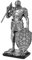 Fuwraixis Mittelalterliche Krieger Figur Spartanischer Krieger Statue Vintage Ritter Skulptur Kreative Handgemachte Heim & Büro Dekorationen Garten Deko Sammelbare Geschenke