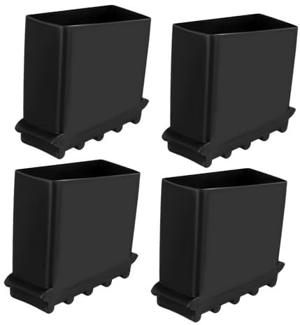 Ladder Rubber Feet Covers : Feet Stabiliser Non Slip Step Ladder Replacement Stepladder Pads Accessories, Black, 50x50x25mm, 4PCS