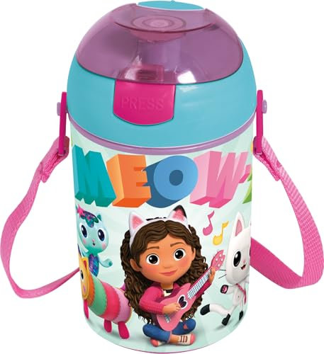 arlis Gourde Automatique Gabby' dollhouse - Gourde Gabby' dollhousev 450 ML (Gourde Pop Up Gabby et la maison magique)