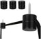 Cpolebev 3 Pack Ceiling Hooks for Ceiling Hanging Lights, Pendant Light Hook for Ceiling Lamp, Ceiling Hooks, DIY Lamp Easy to Use Black