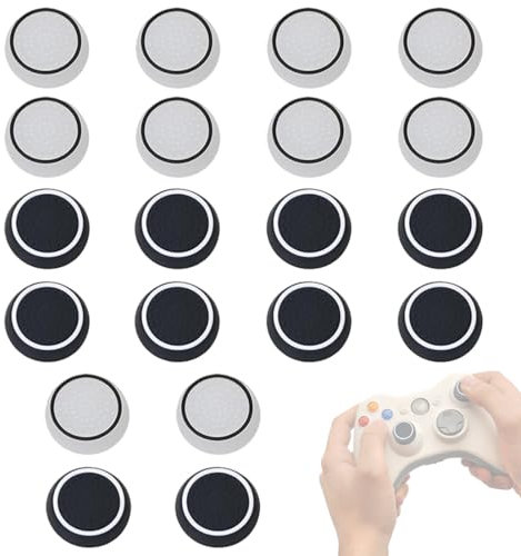 KYLOS Joystick Cap,Tappi Pulsanti In Silicone Copertura Di Protezione,Game Controller Per Ps5/Ps4/Ps3 Accessori Cap Analogico,Joystick Pad Controller Per Xbox One/Xbox 360/Series X/S (20 Pezzi),Ps5