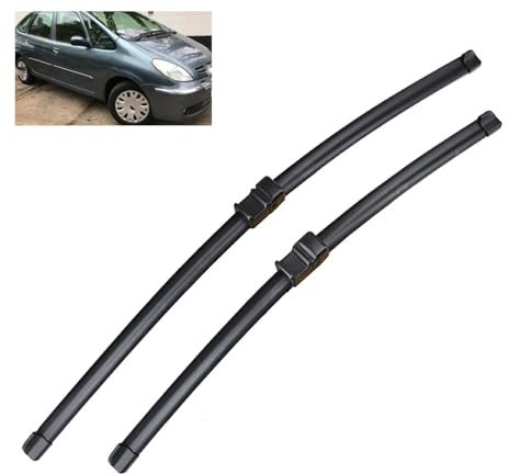 LZWLZW Escobilla Limpiaparabrisas para Citroen Xsara Picasso 2006-2010, Escobilla Limpiaparabrisas Delantero Goma Parabrisas Escobillas Limpiaparabrisas