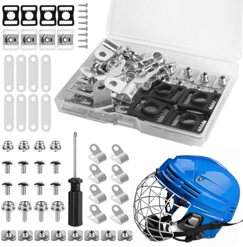 Kit de reparación de casco deportivo – Juego de repuesto universal para casco protector | Herramientas de mantenimiento multifunción para fútbol, béisbol, softball, piezas de repuesto duraderas para