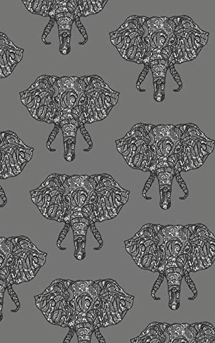 Creaturely Elephant Notebook: Blank Lined Journal, 5 x 8 inches with 150 Pages
