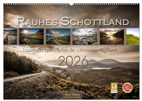 Rauhes Schottland (Wandkalender 2026 DIN A2 quer), CALVENDO Monatskalender: Rauhes Schottland in traumhaften Landschaften jeden Monat neu erleben der schottischen Highlands. (CALVENDO Orte)