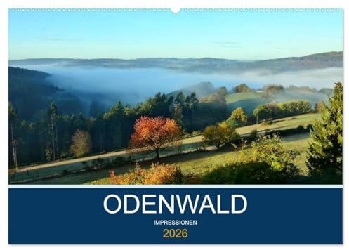 Odenwald - Impressionen (Wandkalender 2026 DIN A2 quer), CALVENDO Monatskalender: Kleine Reise durch den Odenwald (CALVENDO Orte)