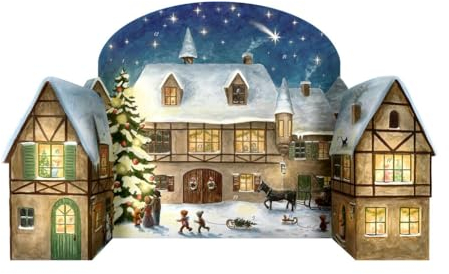 Adventskalender Weihnachtsabend im Dorf