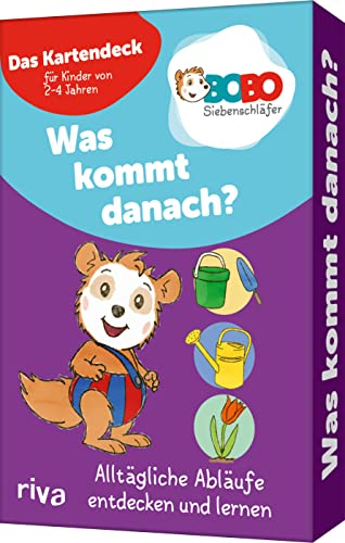 Bobo Siebenschläfer – Was kommt danach?: Alltägliche Abläufe entdecken und lernen – Das Kartendeck für Kinder von 2-4 Jahren | Lernspiel/Denkspiel mit Bildergeschichten in 34 Karten