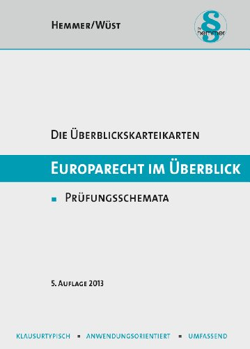 Karteikarten Europarecht im Überblick (Karteikarten - Öffentliches Recht)