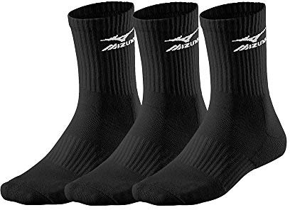 Mizuno Unisex Training 3P Socken, Black, M, 32GX6A54