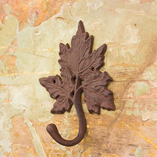 Antikas Patère porte-manteau en érable et fonte Marron antique