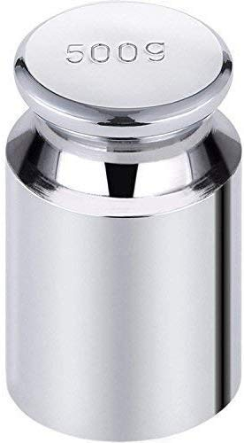 WedDecor Échelle Poids de Calibration avec Chrome Plaquage - Précision Précision de Échelle Numérique Equilibre, Poche, Joaillerie, Cuisine Échelle, Science Labo (Unique) - Argent, 500g