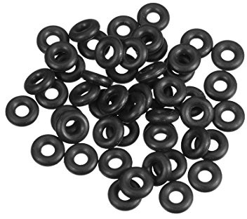sourcing map 50 Stück O-Ring 3,8mm x 10mm x 3,1mm Dichtungsringe Metrische Nitrilkautschuk O-Ringe Dichtung Gummidichtungen Gummi Unterlegscheibe für Duschablauf Rohr Solardusche Poolpumpe