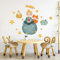 R00370 Wandaufkleber Kind Ökologisches Hypoallergenes Weicher Stoffeffekt Repositionierbar Fabel kleine Prinz Wanddekoration Neugeborene Kinderzimmer Selbstklebende Tapete