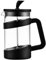 Café Olé Style Cafetera, 1000 ml 3 tazas Cafetera de prensa francesa de plástico y vidrio, negra