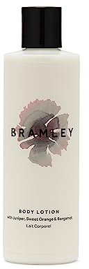 Bramley Body Lotion (250ml), Body Moisturiser with Juniper, Sweet Orange & Bergamot Essential Oils, 100% Natural Scented Cream That Nourishes & Softens, Vegan & Cruelty Free
