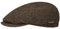 Stetson Burnet Harris Tweed Flatcap - Mehrfarbige Mütze - Klassische Schirmmütze - Wollcap mit Karomuster - Made in The EU - Herren - Herbst/Winter braun 60 cm