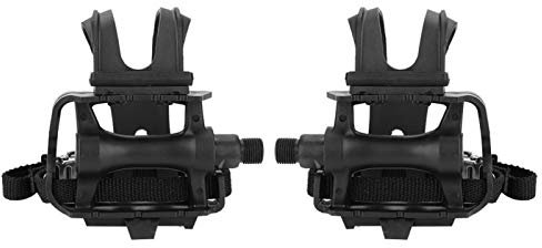 Pédales de vélo avec cale Pieds en Nylon Professionnel pour vélo de Montagne de Route pour Accessoires de vélos de Montagne pedale VTT avec cale Pied pedales avec Sangles Pedale