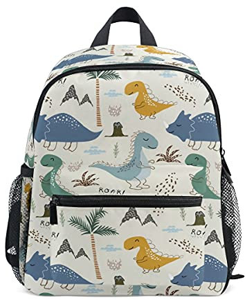 Dino Kinder-Rucksack, Kleinkind-Rucksack, Vorschultasche, Kindergarten, Schultasche, Vorschule, Kindergarten, Reisetasche für Mädchen und Jungen, Mehrfarbig, Einheitsgröße, Tagesrucksack