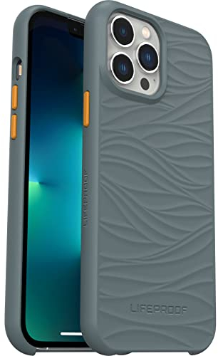 LifeProof Wake Case for iPhone 13 Pro Max / iPhone 12 Pro Max, Shockproof, Drop proof to 2 Meters, Protective Thin Case, Sustainably made from Recycled Ocean Plastic, Grey