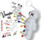 Voodoo Golf Ball-Tee-Halter, Schlüsselanhänger-Zubehör für Tasche, Geschenke für Herren, Passend für 8,9 cm, 6,5 cm, 3,8 cm, Weiß