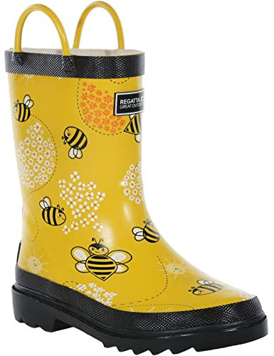Regatta Minnow Jnr Welly, Stivali in Gomma Bambine e Ragazze, Giallo Mais, 33 EU