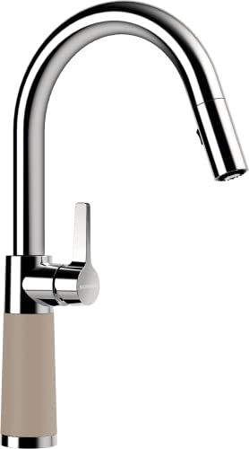 SCHOCK 557120TWI Küchenarmatur SC-540 Twilight – braune CRISTADUR Hochdruck Armatur mit ausziehbarer Schlauchbrause und Standard Norm-Anschlüssen