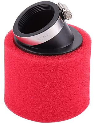 WOOSTAR 48mm Spugna Filtro Aria Curva Tubo Sostituzione per 250cc ATV Quad Scooter Dirt Pit Bike Ciclomotore Rosso