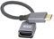 RIIEYOCA 4K Mini HDMI to HDMI Cable,Short Mini HDMI Male to HDMI Female Braided Cord Support 4K UHD, for Laptop,Projector, TV,Monitor, Camcorder(20cm)
