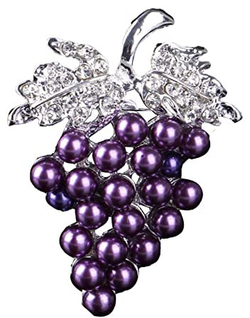 Casiler Raisins Broches Broches Broches pour Femme Robe Foulard Accessoire