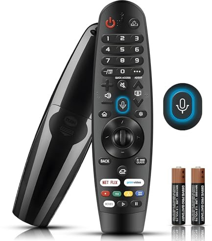 New Voice Lg Magic Remote for LG UHD OLED QNED NanoCell 4K 8K Smart TV Magic Remote Lg Tv Remote all Models like AKB7585501 AN-MR20GA AN-MR19BA AN-MR18BA Replacement with Pointer and Voice Functions