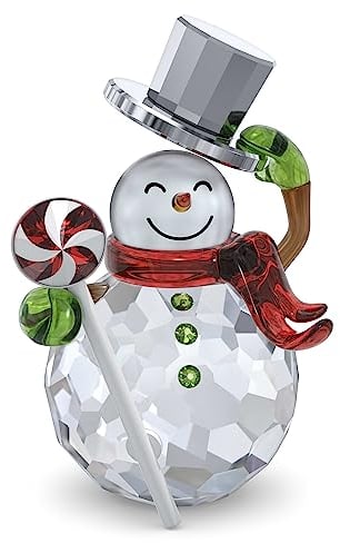 Swarovski Holiday Cheers Französische Bulldogge, Weihnachtliches Ornament mit Klaren, Grünen und Roten Swarovski Kristallen