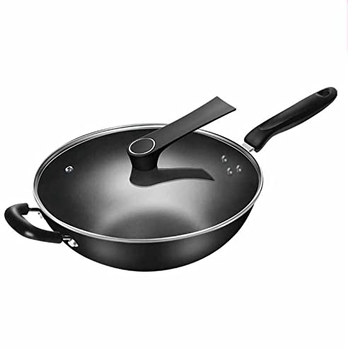 TONONE Poêle à frire antiadhésive, sauteuse antiadhésive avec couvercle, grande poêle à frire, cuisinière Jumbo antiadhésive, poêle de cuisine pour tous les dessus de cuisinière, compatible induction,