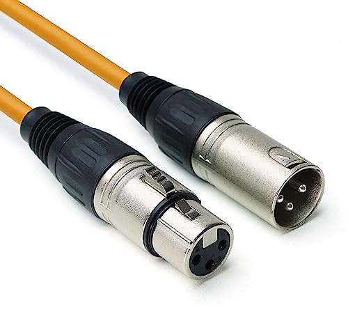 keepdrum mc001xx-10m-or Mikrofonkabel 3-polig XLR 10m Orange