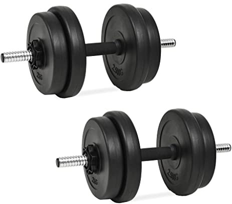 Übung & Fitness Kurzhantel mit Platten 40 kg - Sportartikel