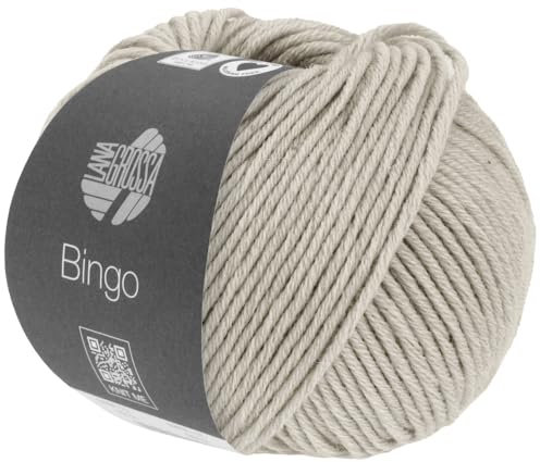 LANA GROSSA Bingo Melange | Extrafeine Merinowolle waschmaschinenfest und filzfrei | Handstrickgarn aus 100% Schurwolle (Merino extrafein) | 50g Wolle zum Stricken & Häkeln | 80m Garn FB 1029