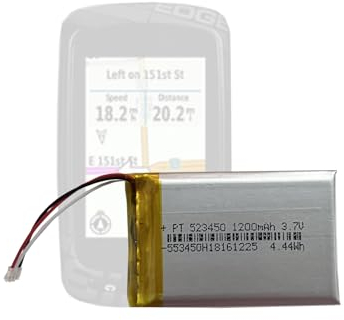 HIGHAKKU Batteria di ricambio 361-00035-00 compatibile con Gar-min Edge 800 / Edge 810 / Edge Touring Navigation Device